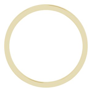 14K Yellow 1.5 mm Flat Band Size 3.5