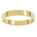 14K Yellow 3 mm Flat Band