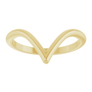 14K Yellow Contour Band