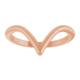 14K Rose Contour Band