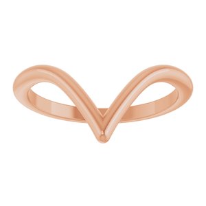 14K Rose Contour Band