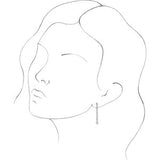 14K White  1/5 CTW Natural Diamond Chain Dangle Earrings