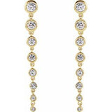 14K Yellow 1 3/4 CTW Lab-Grown Diamond Earrings