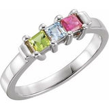 Platinum 3-Stone Family Ring Mounting