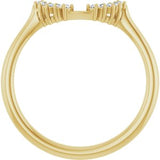 14K Yellow .04 CTW Natural Diamond Matching Band