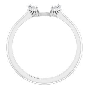 Platinum .03 CTW Natural Diamond Matching Band