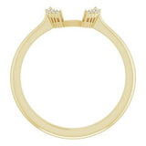 14K Yellow .03 CTW Natural Diamond Matching Band