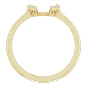 14K Yellow .03 CTW Natural Diamond Matching Band