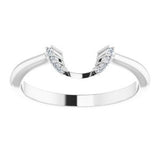 Platinum .03 CTW Natural Diamond Matching Band