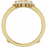 14K Yellow 1/2 CTW Natural Diamond Ring Guard