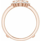 14K Rose 1/2 CTW Natural Diamond Ring Guard