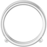 Platinum Milgrain Ring Guard