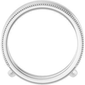 Platinum Milgrain Ring Guard