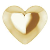 14K Yellow Puffed Heart Pendant