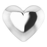 Platinum Puffed Heart Pendant
