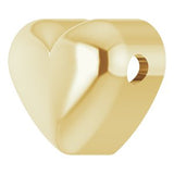 14K Yellow Puffed Heart Pendant
