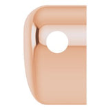 14K Rose Puffed Heart Pendant