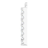 Platinum .08 CTW Natural Diamond Initial W Dangle