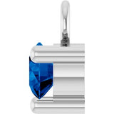 14K White Petite Pavé™ 1/10 CT Lab-Grown Blue Sapphire Dangle