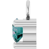 Platinum Petite Pavé™ 1/10 CT Lab-Grown Alexandrite Dangle