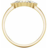14K Yellow 1/4 CTW Natural Diamond Contour Band