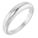 Platinum 4 mm Petite Dome Ring