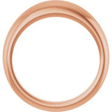14K Rose 4 mm Petite Dome Ring