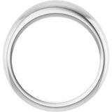 Platinum 4 mm Petite Dome Ring