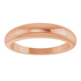 14K Rose 4 mm Petite Dome Ring