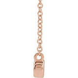 14K Rose Petite Mom Script 16" Necklace