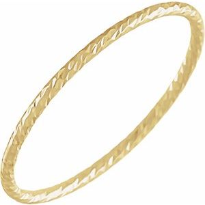 14K Yellow Stackable Ring Size 5