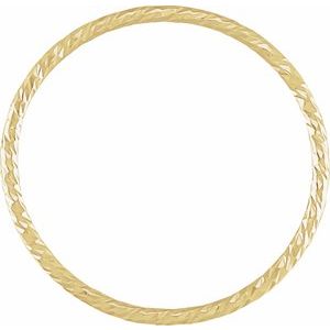 14K Yellow Stackable Ring Size 6