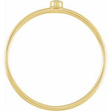 14K Yellow .03 CT Natural Diamond Stackable Ring Size 4