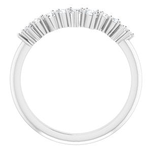 Platinum 1/3 CTW Diamond Scattered Matching Band