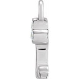 14K White Petite Pavé™ .015 CTW Natural Diamond Key Dangle