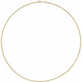 14K Yellow 1.7 mm Diamond-Cut Singapore 16" Chain