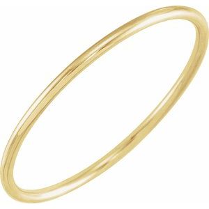 14K Yellow Stackable Ring Size 4