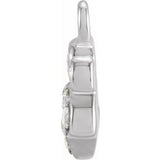 14K White Petite Pavé™ .05 CTW Natural Diamond Paw Dangle