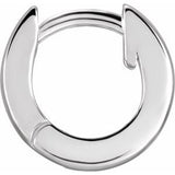 Sterling Silver Hinged 9.5 mm Hoop Earrings