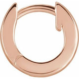 14K Rose Hinged 9.5 mm Hoop Earrings