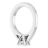 Platinum .03 CT Natural Diamond Tiny Solitaire Ring Dangle