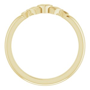 18K Yellow Claddagh Ring