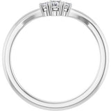 Platinum 1/10 CTW Natural Diamond Matching Band