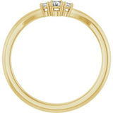 14K Yellow 1/10 CTW Natural Diamond Matching Band