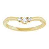 14K Yellow 1/10 CTW Natural Diamond Matching Band