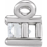 Platinum .07 CT Natural Diamond Solitaire Necklace Center