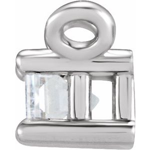 Platinum .07 CT Natural Diamond Solitaire Necklace Center