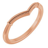 14K Rose Matching Band