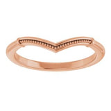 14K Rose Matching Band