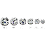 14K Yellow .02 CTW Natural Diamond Micro Bezel-Set Earrings